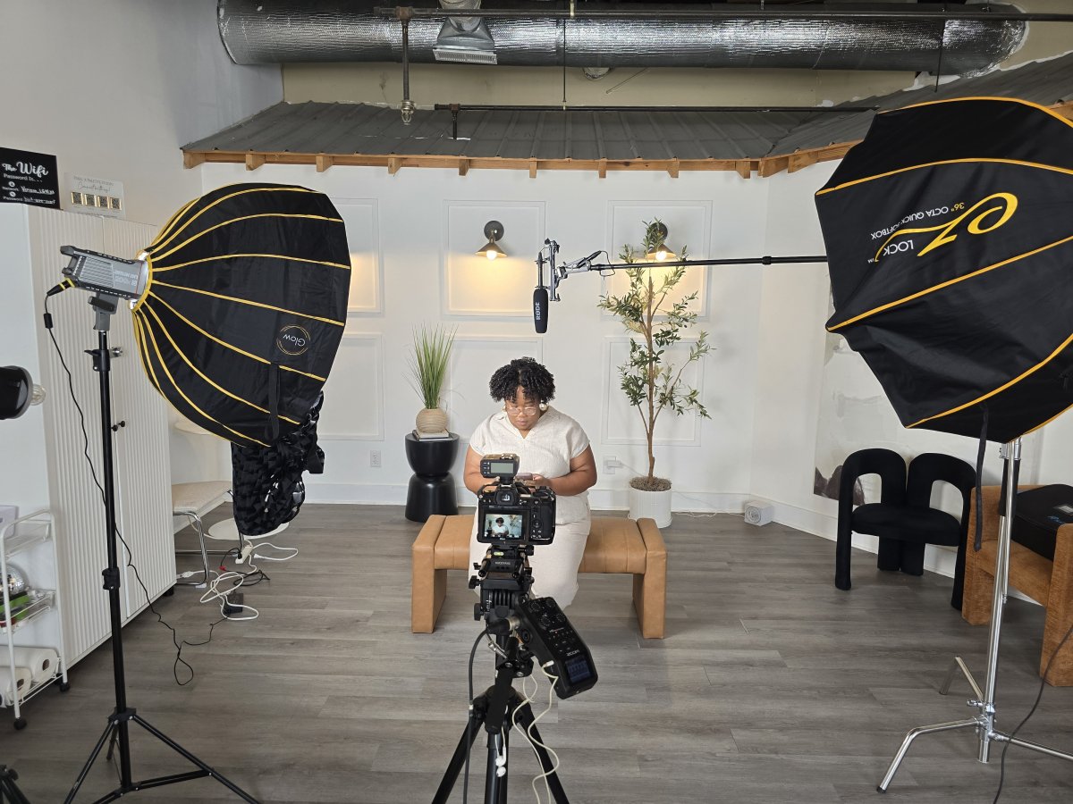 Behind the scenes interview production